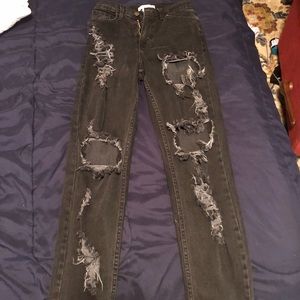 Black skinny jeans